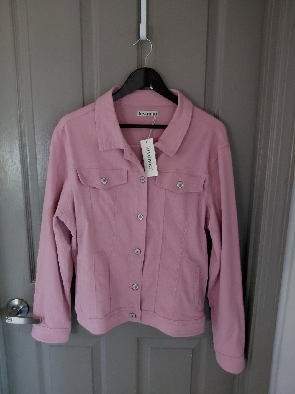 Jean Jacket in Dusty Pink Color NWT